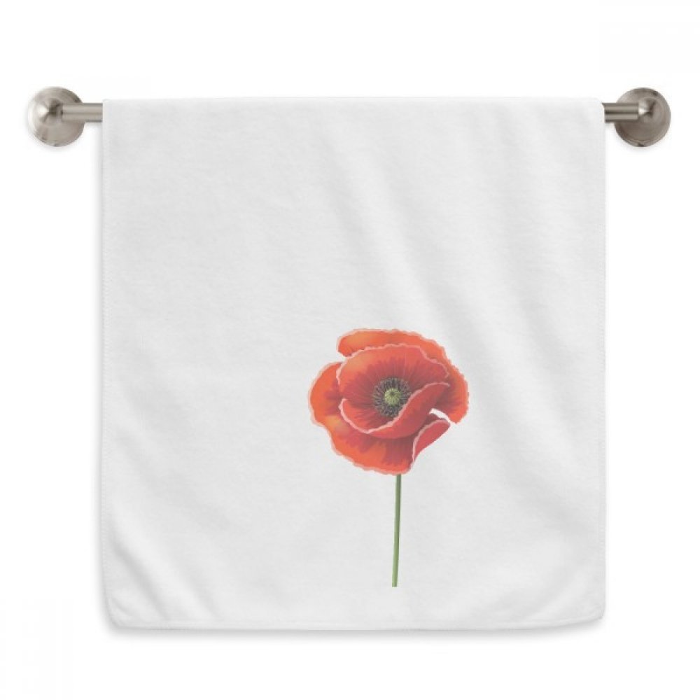 Serviettes visage pavot rouge pour sublimer l'ambiance de votre salle de bain moderne