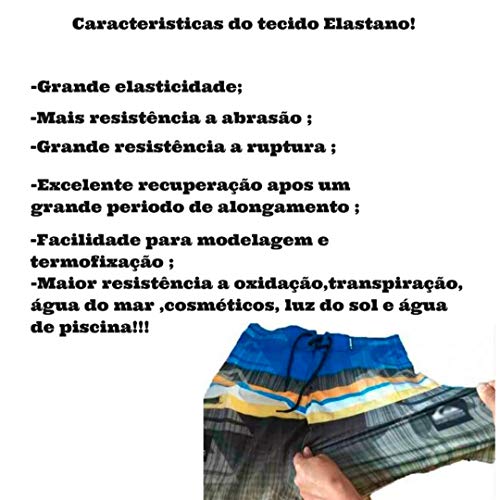 kit 3 bermuda shorts tactel elastano masculina treino academia praia Tamanho:44;Cor:colorido
