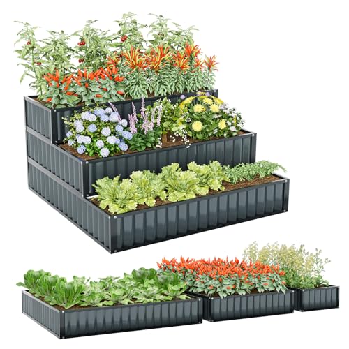 Giantex 3-Tier Raised Garden Bed, 47