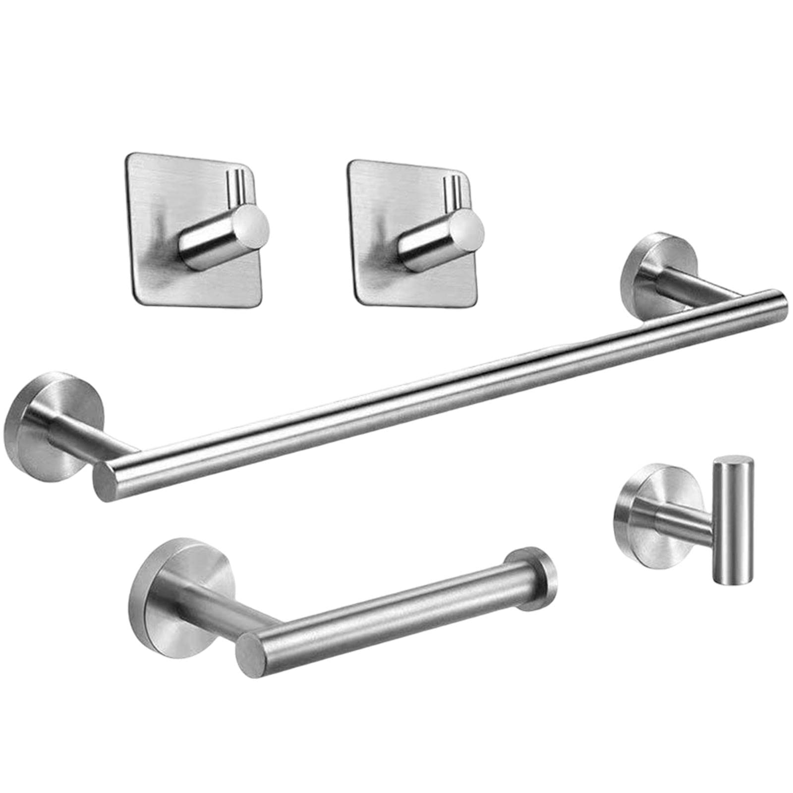 Conjunto accesorios para baño diseño moderno minimalista acero 5 piezas