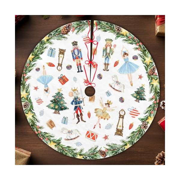 Christmas tree skirt 48 inch nutcracker tree skirts tree mat merry christmas ornaments home decorations xmas tree skirt holiday  urban country home decor
