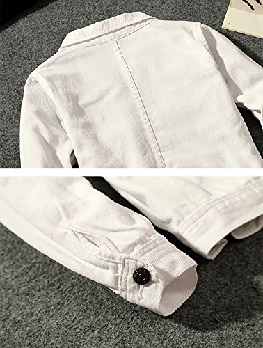 LifeHe Classic Denim Jacket Men Slim Fit Fashion Jeans Coat4