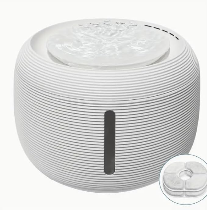 Fuente de Agua Automática para Gatos y Perros, 2.5L, Blanca miniatura 4