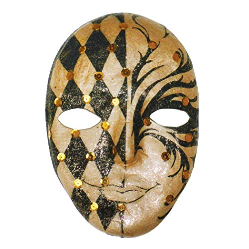 Chenille Kraft CK-4190 Paper Mache Mask, 0.5" Height, 5.5" Wide, 8" Length, Brown