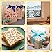 JULBEAR 36 PCS Cookie Stencil, Royal Icing Cookie Cake Stencils Reusable Pattern Airbrush Templates Mold Tools for Cookies Baking Painting Dessert Coffee Decoration DIY Party Decor（5.5x5.5 inches）