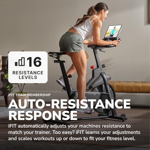 Image of ProForm Sport CX Bike | Compact Studio Footprint Fits Seamlessly into any Home Gym Layout for Versatile Endurance and Interval Training
