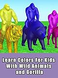Learn Colors For Kids With Wild Animals and Gorilla