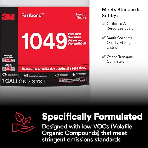 Image of 3M Fastbond Pressure Sensitive Adhesive 1049, Neutral, 1 Gallon