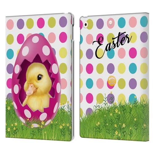 Étui portefeuille iPad 10.2 en cuir rose Animal Club International Head Case Designs