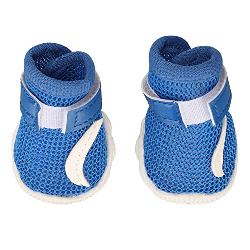 Sapatos para Cães de Estimação 4 Peças, Sapatos de Verão Macios e Respiráveis, Sandálias, Botas, Tên