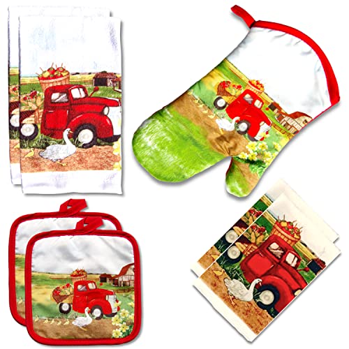 Lobyn Value Packs Dekoratives und leichtes bedrucktes Küchenhandtuch-Set Cover