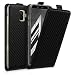 Produktbild kwmobile Samsung Galaxy A6 (2018) Hülle - Handyhülle für Samsung Galaxy A6 (2018) - Handy Case Flip Schutzhülle - Carbon Design Schwarz