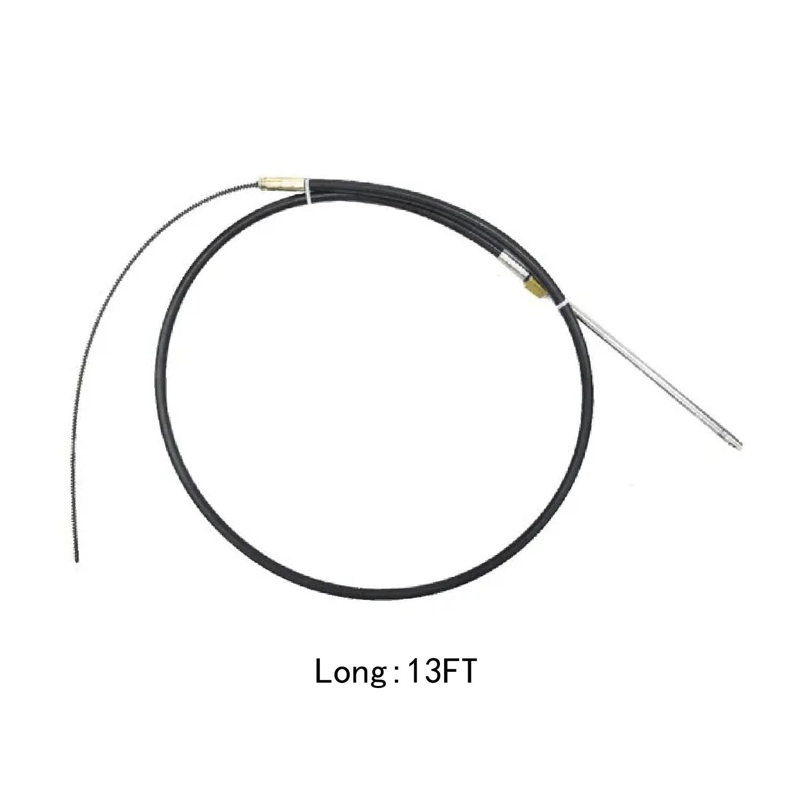 Cable de dirección de servicio liviano Aqmm5813 de dirección de barcos de acero inoxidable 304 Tipo M58 para reemplazo de aplicaciones, 13 pies