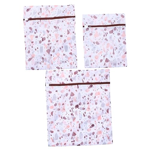 AKOOSY 3 Piezas bolsa de lavanderia dry bag bolsas estancas bolsas disfraces bolsas de sujetador para lavadora bolsa de lavado de sujetador bolsa de lavado de ropa malla fina Coffee