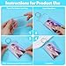Yuanan 50PCS Clear Acrylic Photocard Holder Keychain, 2” × 3“ inch Photo Keychains Blank for DIY Crafts, Personalized Gifts, Bulk Keychain Picture Holder for Custom Creations Peripheral Materials