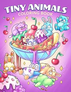 Tiny Animals Coloring Book: For Adults with Hilarious Scenes for Fun and Relaxation