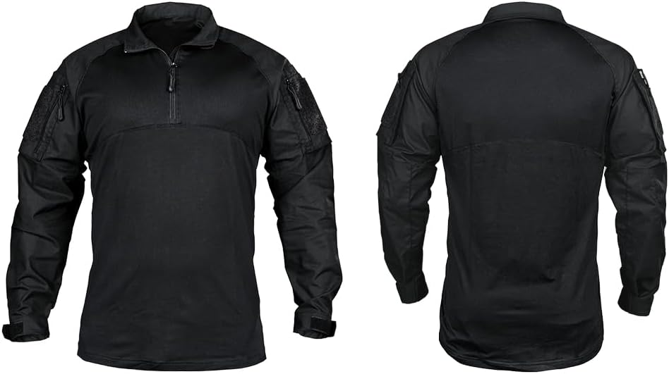 IDOGEAR Men’s Tactical Military Shirts 1/4 Zip Combat BDU Shirts Camo Long Sleeve with Pockets for Outdoor Airsoft Paintball - Image 3