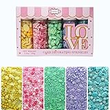 Confect Baby Shower Sprinkles – Assorted Pack of 5 (Parrot Green, Pink, Purple & Yellow) | Edible Sprinkles for Baking, Cake & Cupcake Decoration | Perfect for Birthdays, Gender Reveals & Parties | Vegan, Gluten-Free, Nut-Free, Soy-Free, Dairy-Free, Palm Oil-Free- 5 Oz