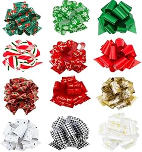 G2PLUS 24 Stück Weihnachten Geschenkschleife