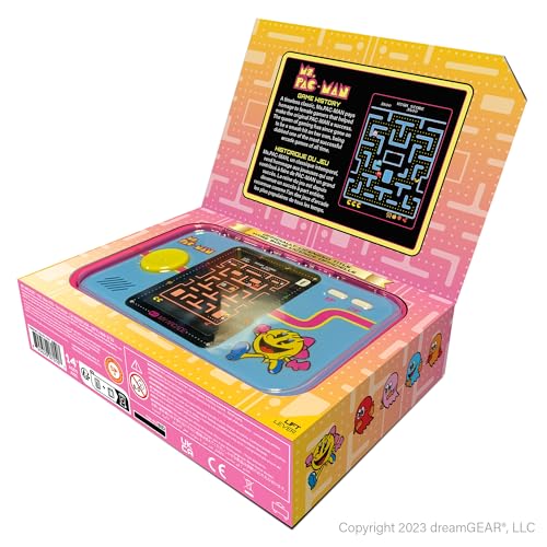 Image of My Arcade Ms. Pac-Man Pocket Player: Portable Retro Game, 2.8 inch Screen