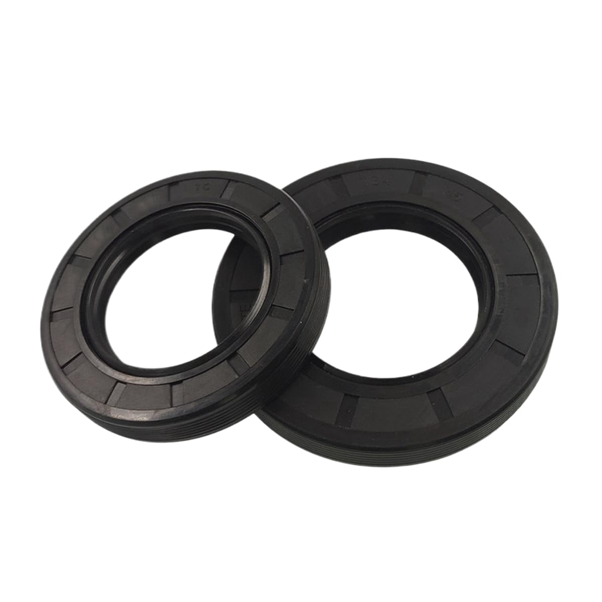 Nitrile Rubber Skeleton Oil Seal Rotary Shaft Lip Seal Ring, Inner Diameter 55mm Outer Diameter 90mm Thickness 10mm, 5Pcs, Silver, 55x90x10mm