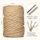 CIOXSOIO Sisalseil für Kratzbaum 8mm x 60m, Natur Sisal Schnur für DIY Katzen Kratzsaule Kratzseil, Dekoration Haushalt, Garten, Handarbeiten