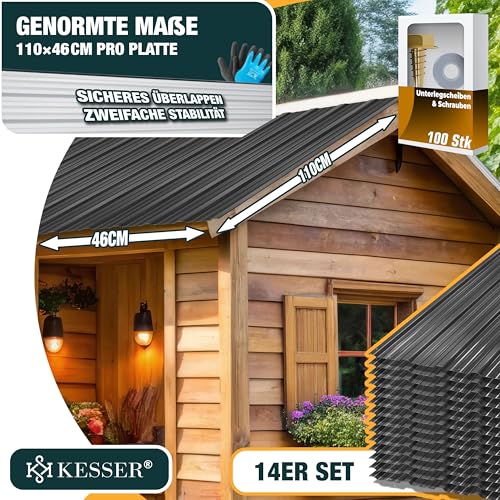 Tôle de toit pour abri de jardin KESSER stoppant les fuites eau - 2