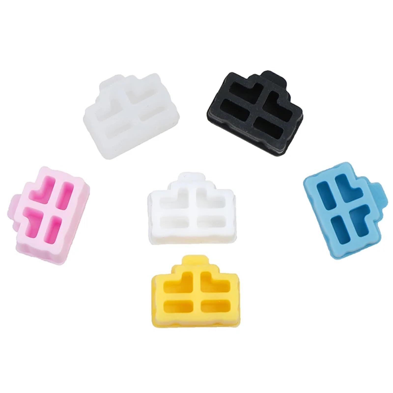 RJ45 Anti-Staub-Abdeckkappen, Ethernet-Hub-Port, RJ45, Anti-Staub-Abdeckkappe, Schutzstecker für Hubs, Switches, Gelb, 50 Stück