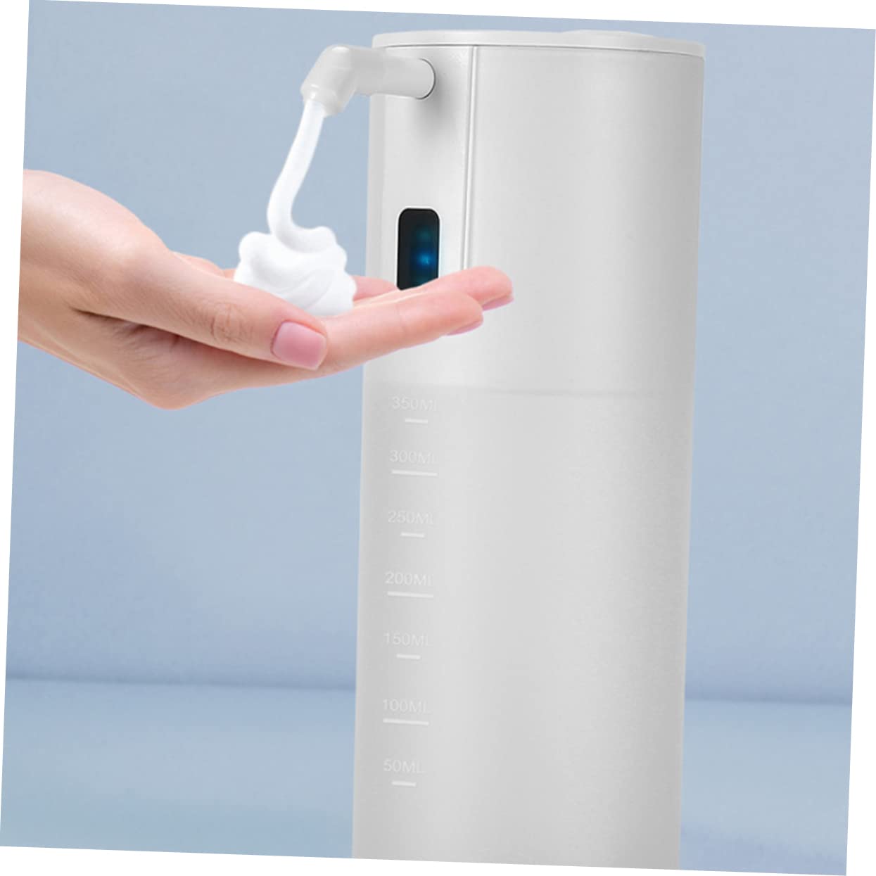 Dispensador de Jabón Espumoso Automático Sensor Infrarrojo 350ml | Abs y Pp, Color Blanco, Protección Ipx4, Uso en Cocina y Obsequio de Inauguración