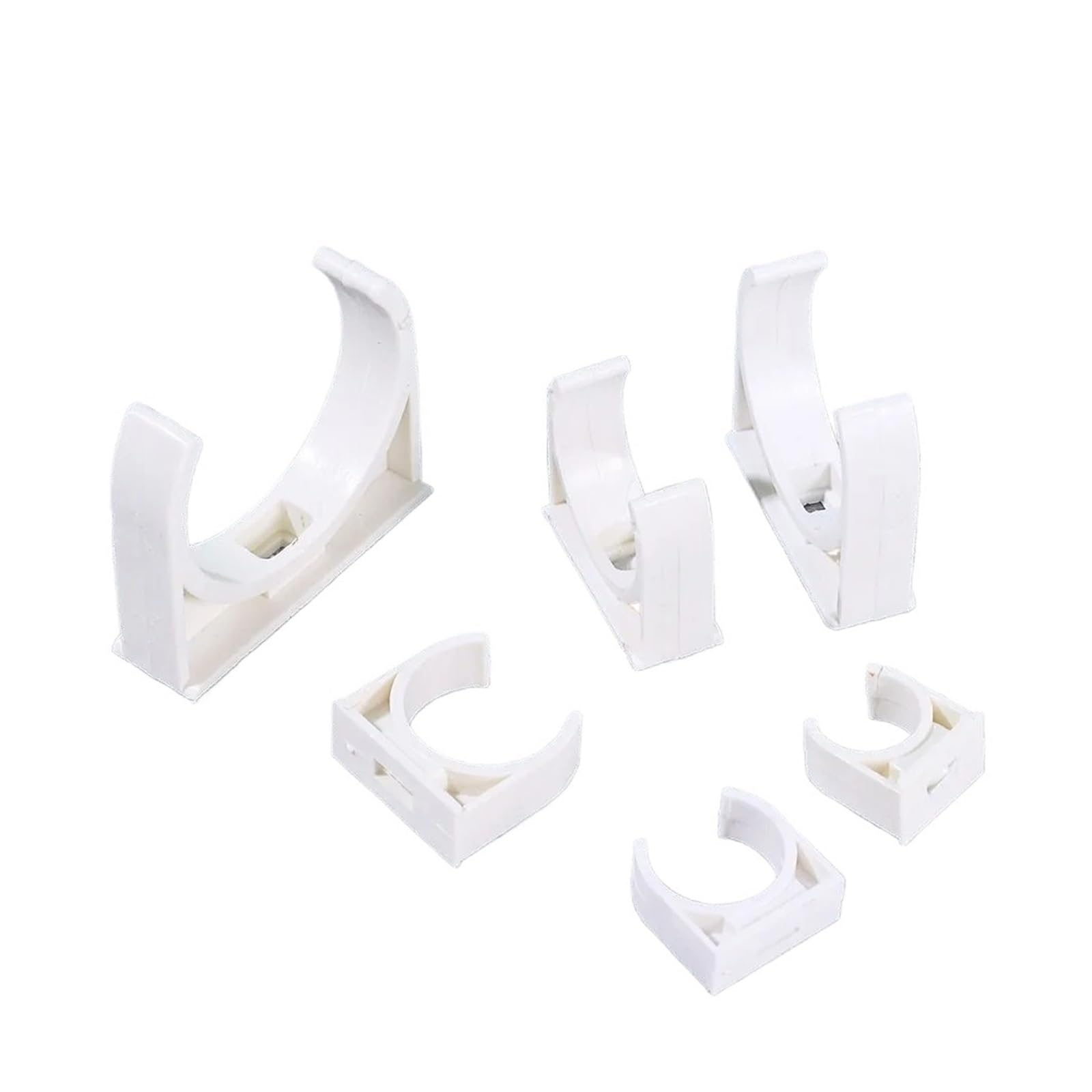 Abrazaderas De Tubería Agua PVC, 10 Uds., Abrazadera for Riego Jardín, Soporte for Tubo 16/20/25/32/40/50mm(20mm)