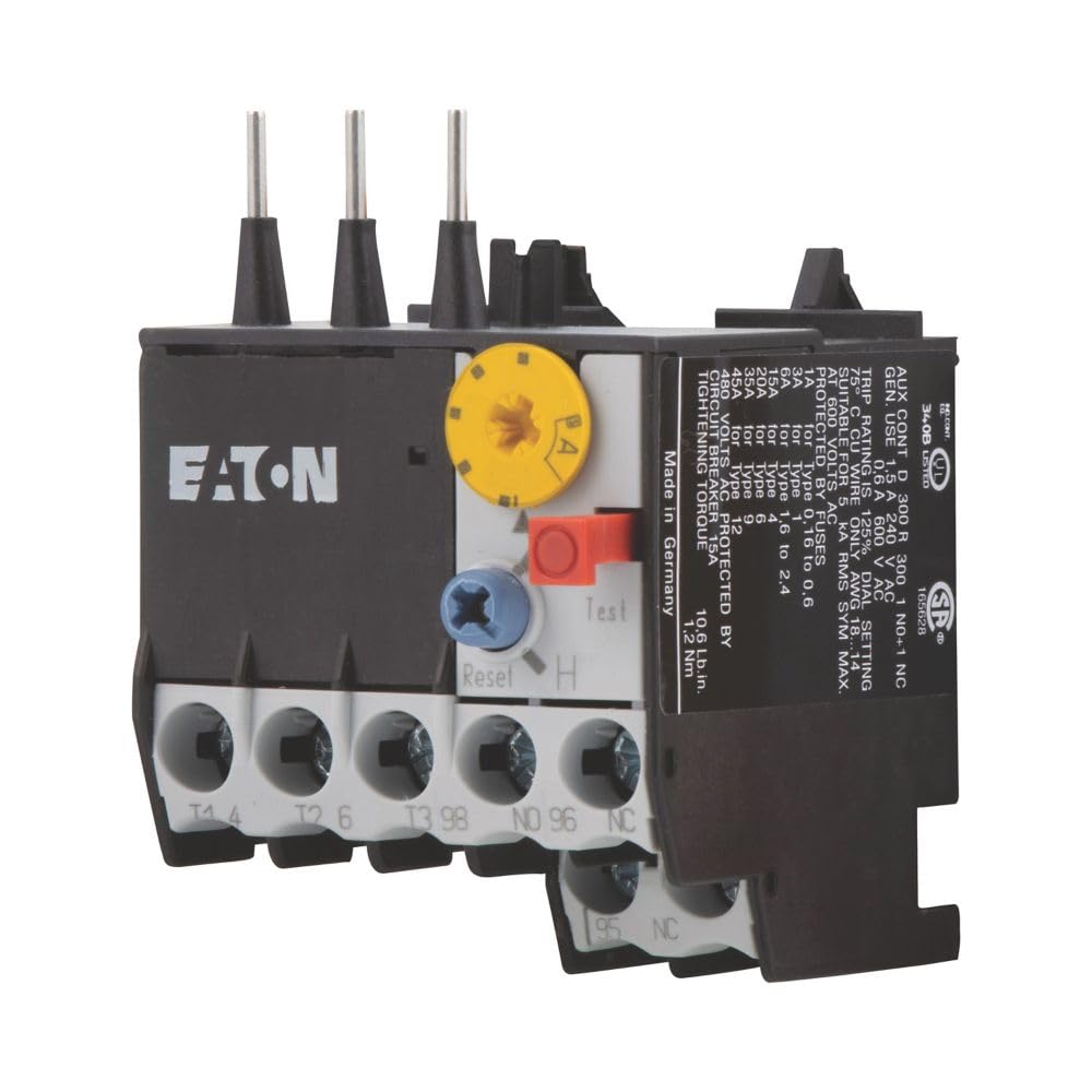 Eaton ZE-9 Relé Térmico, 6-9A, 1 No con 1 NC