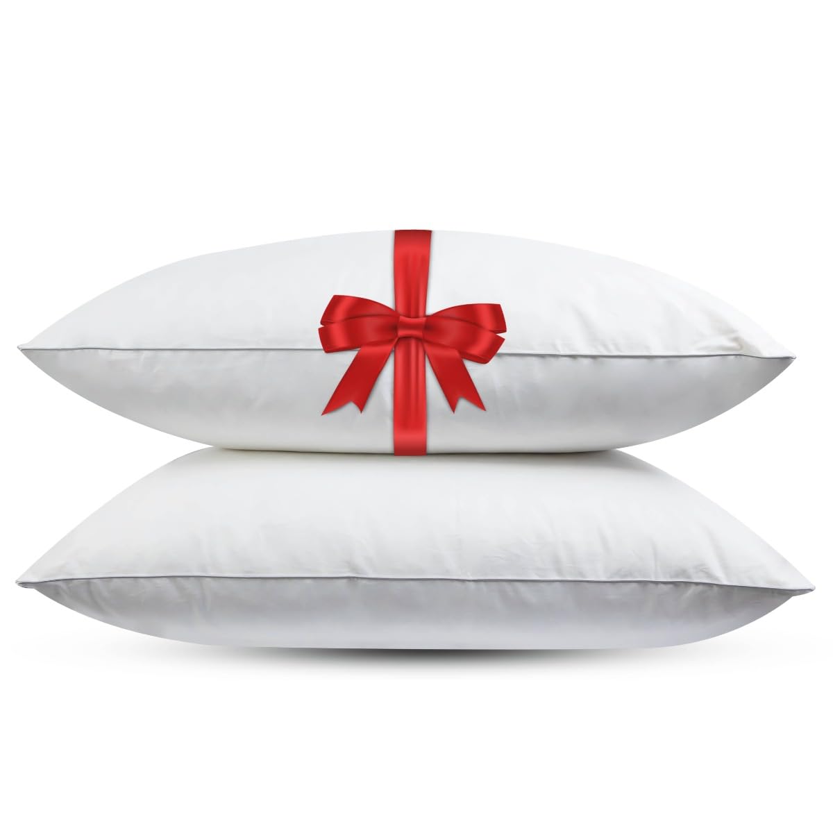 Fabiola Dormi – Poduszka piórkowa o średniej twardości – Zestaw 2 sztuk – Pióra kaczki z certyfikatem DownPass – Ergonomiczna – 60 x 70 cm