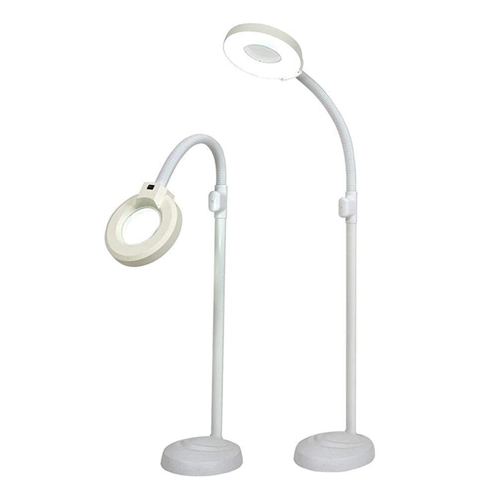 SaryEdge Magnifying Glass,Floor Lamp, 8X With Bright Light, for Reading, Beauty, Manicure, Salon, Crafts - Height Adjustable Interesting life,