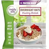 And You Strawberry Shortcake Overnight Oats (Pack of 6) - Healthy Natural Source Of Protein Oatmeal Breakfast, A Vegan Friendly, High Source of Fiber, Healthy Breakfast Option - Non- GMO, Gluten-Free