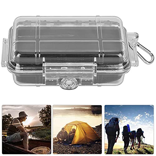 ZDETGU Contenedor Sellado para Exteriores, Caja de Almacenamiento Electrónica con Golpes para Estudio de Viaje y Uso Doméstico, Caja Sellada a Prueba de Humedad (Modelo Transparente, tamaño pequeño.)