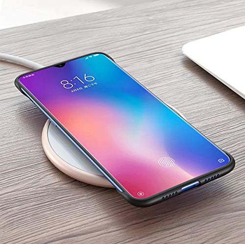 Image of MOBITUSSION Ultra Thin Shockproof Frameless Matte Transparent with Fingre Holding Ring Buckle Back Cover Case Compatible for Samsung Galaxy M30