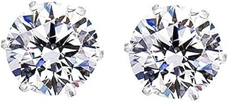 اقراط ثقب مغناطيسية للرجال من اي جوليري 2 من الستانلس ستيل الشفاف بدون ثقب 7 ملم