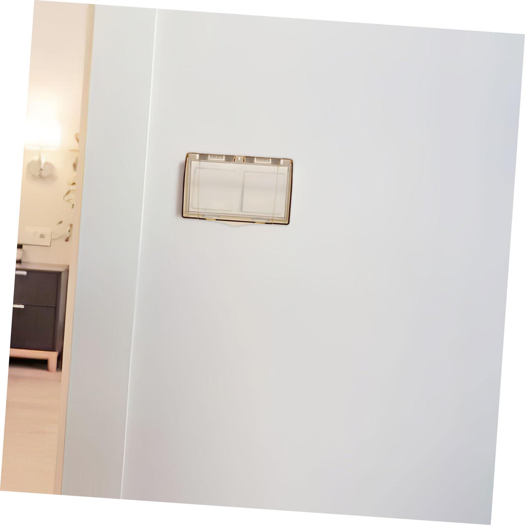 SHINEOFI 5 Pezzi Copriprese Adesivo per Bagno Protezione Elettrica e Resistente All Usura Copertura per Prese Murali Facile Installazione Domestici e Commerciali