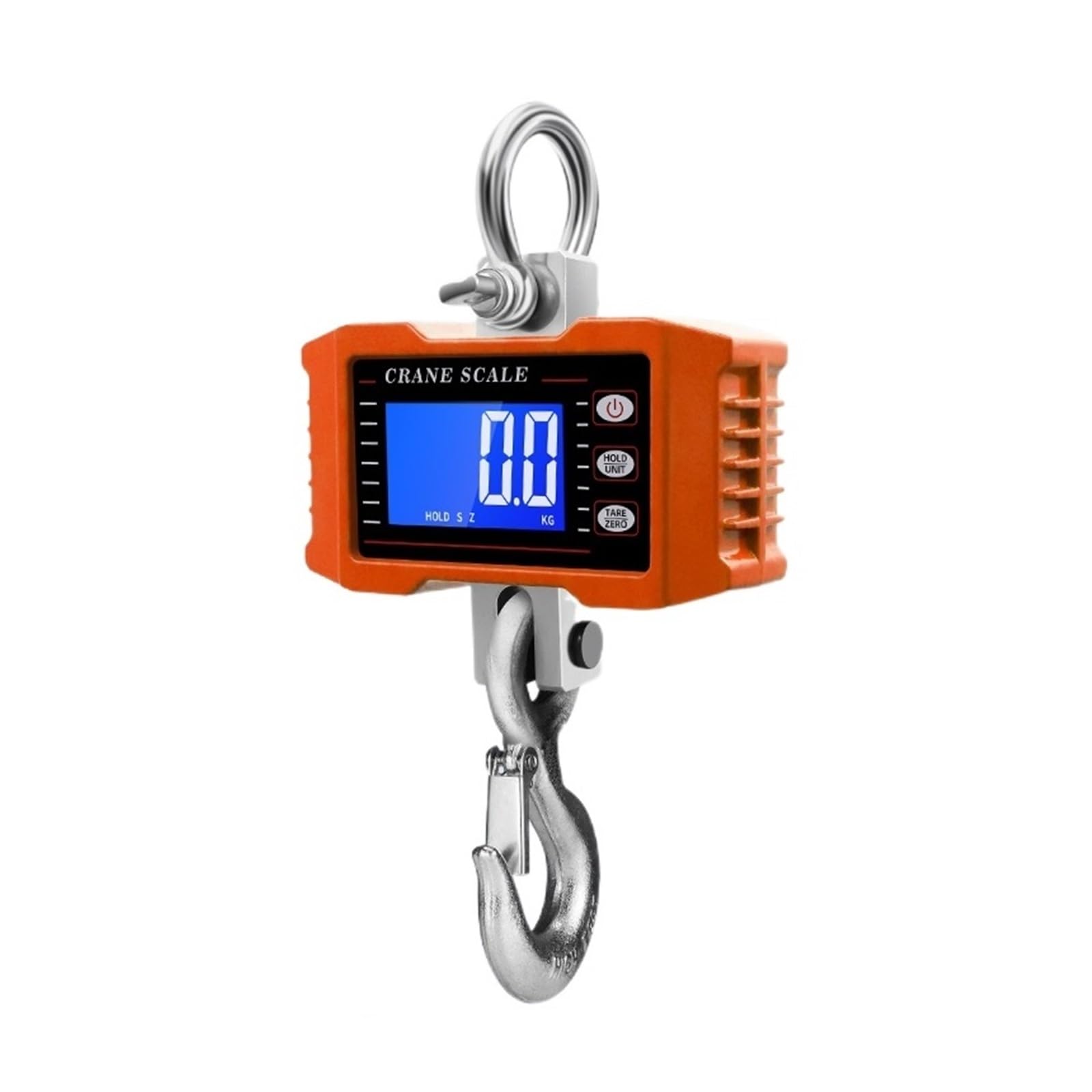 Balance de grue numérique 1000kg orange suspendue à crochet industriel LCD
