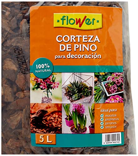 Flower 90274 – Dekorative Rinde-Kiefernholz, 15/30, 30 x 12 x 56 cm, braun