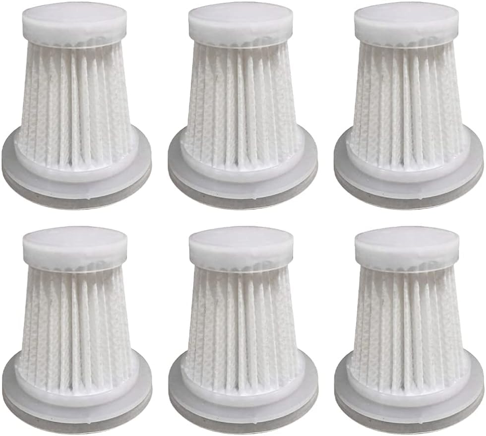 YUETTYY 6 filtros HEPA lavables de repuesto para aspiradora de mano inalámbrica de coche mini filtros HEPA lavados (6)