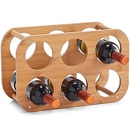 Zeller 13559 Weinregal, Bamboo, ca. 38 x 16 x 24 cm, Natur