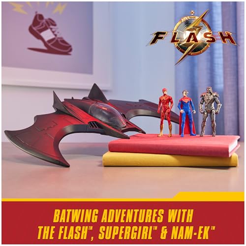 DC Comics, The Flash Batwing Battle Set (Amazon Exclusive)| Supergirl, NAM-Ek, Flash Action Figures, 4-inch | Kids Toys for Boys and Girls Ages 4+