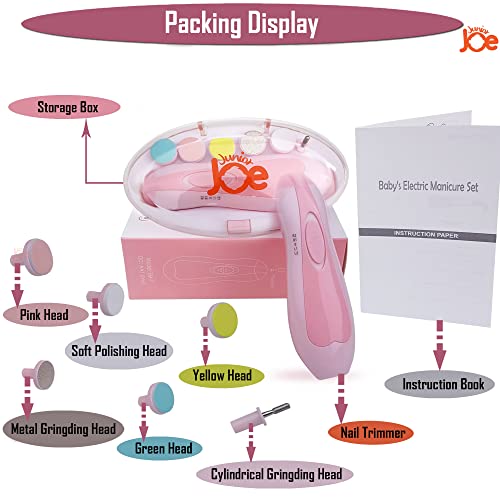 Image of JUNIOR JOE Baby's Finger Nail Trimmer Manicure Set (Pink)