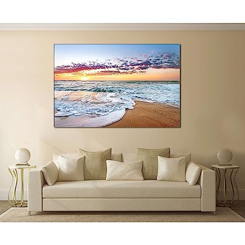 Beach Print №751 impression sur toile prête à accrocher 140x90cm