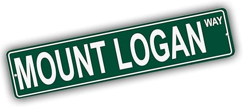 Vista 358 de Ohio Mountains Pick Your Mountain Compatible/repuesto para Ballards Hill United States Mountain Aluminio Metal Tin Street Sign Style decoración