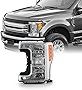 AKKON - Fits 2017 2018 2019 Ford F-250 F350 F450 F550 Super Duty [Halogen Type] Chrome Headlight Driver Left Side Replacement