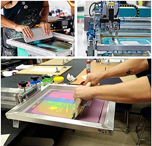 6 Pieces Screen Printing Starter Alumium Silk Printing Frames 20 X 24 Inch Pre-Stretched Screen Printing Frames With 160 White Mesh #TOP5