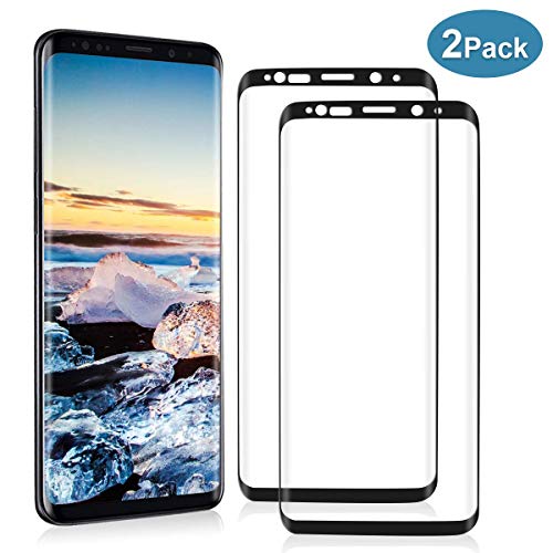 YIEASY [2-Piezas] Cristal Templado para Samsung Galaxy S9 Plus, Protector de Pantalla para Samsung Galaxy S9 Plus, 9H Dureza, Anti arañazos, Alta Sensible, Sin Burbujas