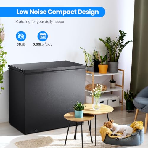 10.0 Cu.Ft Deep Freezer Black